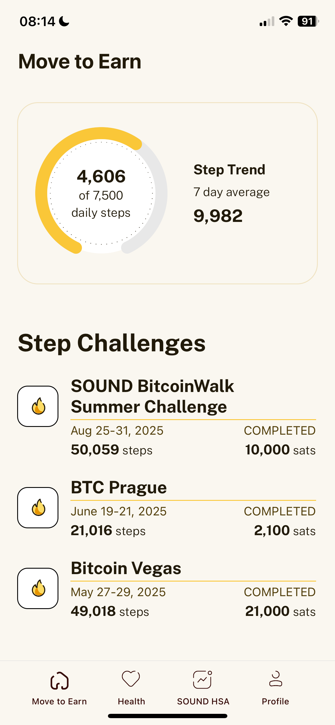 SOUND HSA Move to Earn